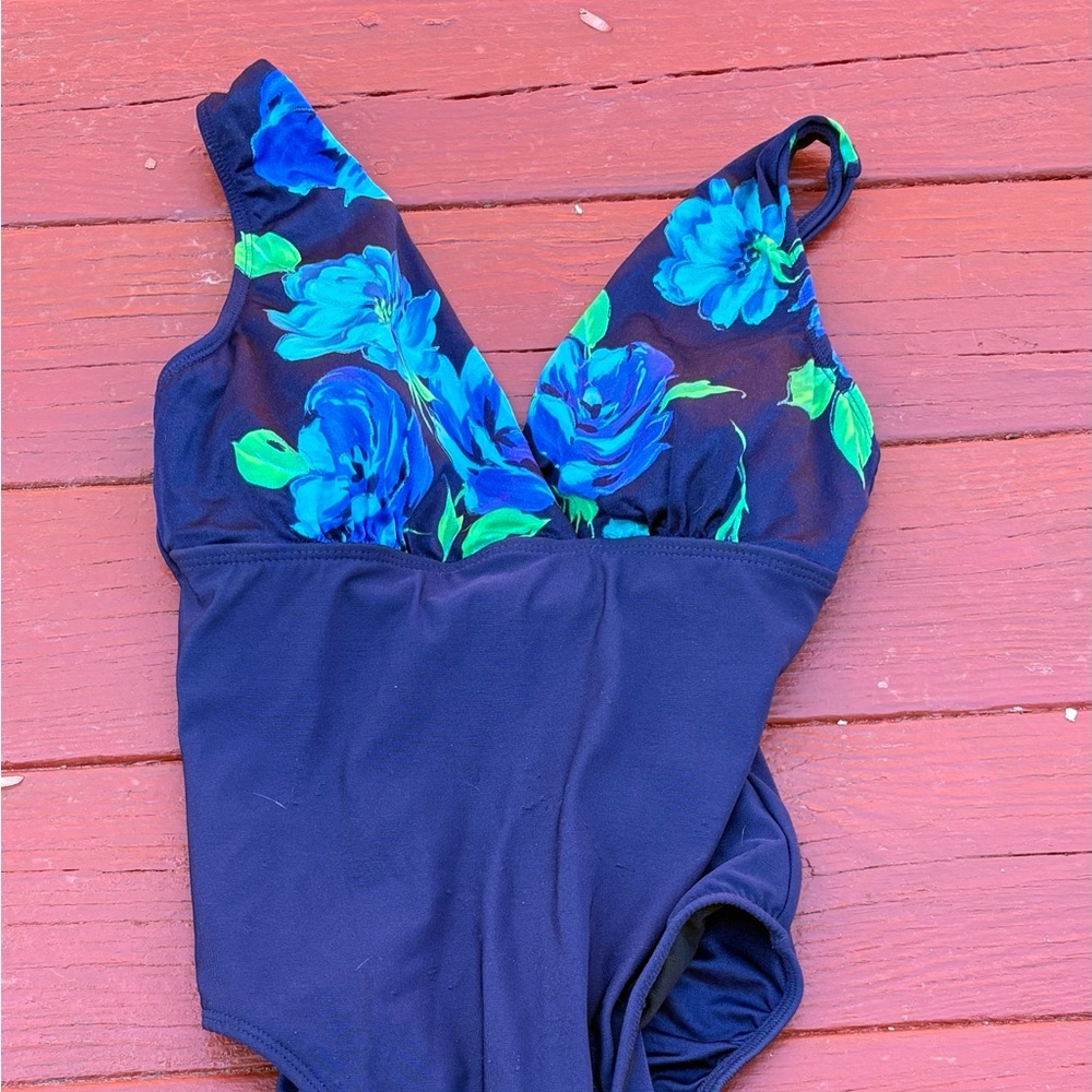 Longitude Women’s Blue Size 10 One Piece Bathing Suit - Picture 10 of 10